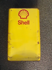 Enorme bidon garage SHELL rectangulaire 100 litres automobilia voiture déco top