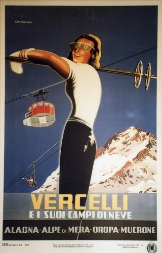 Vercelli affiche entoilée - affiche,