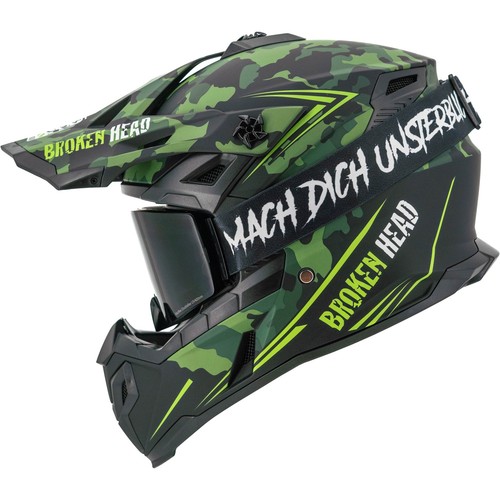 Casque cross cassé - casque,