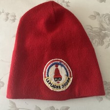 Bonnet Mythique La Plagne Montagne Skieur Sport D’hiver Skis Vacances France