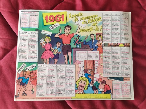 Calendrier coeur vaillant ames - calendrier,
