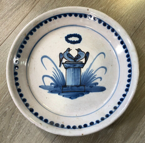 Rare assiette faience xixéme - rare,