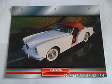 CARTE FICHE VOITURES D'EXCEPTION KAISER DARRIN