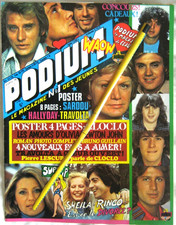 Clipping PODIUM 1979 : Couverture + Poster SHEILA , Couverture BALAVOINE , RINGO