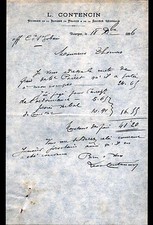 BOURGES (18) BANQUE de FRANCE & SOCIETE GENERALE "Léon CONTENCIN" en 1896