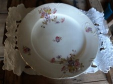 ancien grand plat rond décor