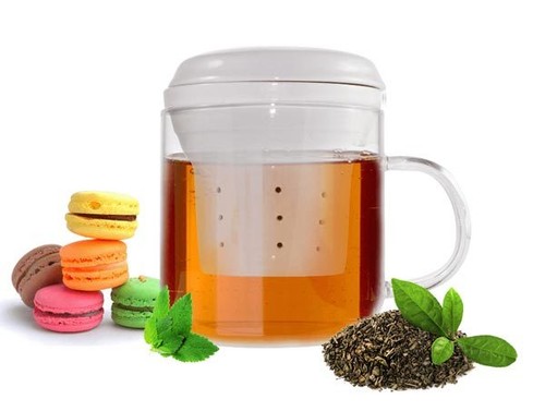 Verre thé avec passoire à - avec,