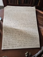 Lettre manuscrite mère d'Yvette 1918 - Correspondance intime guerre - Vintage