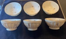 ensemble de 6 BOLS de Marque M.S. En Porcelaine Fine Du Berry
