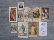 Lot de 10 images pieuses