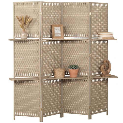 Homcom paravent 181x180x1 6cm - paravent, 181x180x1.6cm
