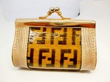 Auth Fendi Zucca Print Vinyl
