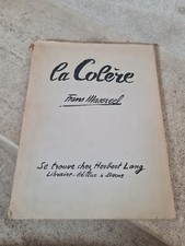 Frans Masereel La Colere Numérotée Première Édition 215/650, (1946)