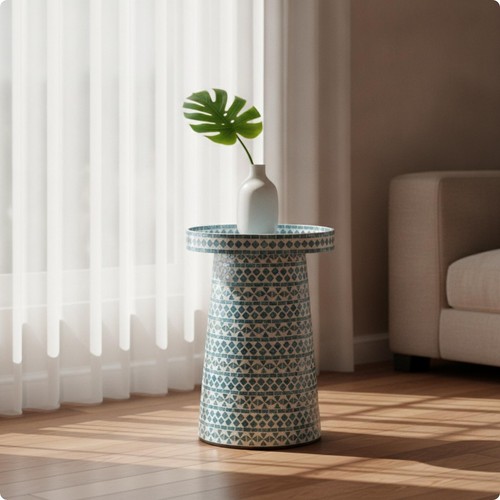 Table appoint sculptée - d'appoint,