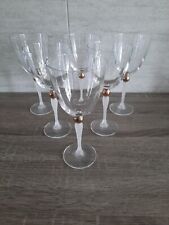 6 verre a eau  modèle Eden or gold  Cristal d'Arques neuf 