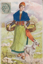 CARTE POSTALE RELIEF GAUFREE