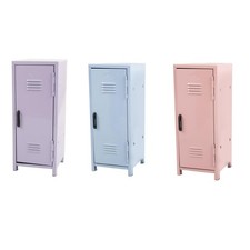 Mini casier en métal mignon avec serrure et clé, armoire de bureau pour