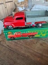 JOUET CAMION BENNE DISTLER LKW REF 7721  BOITE MADE IN WESTERN GERMANY 1950 22CM