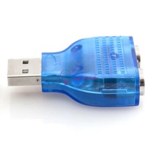 USB Male To Dual PS2 PS/2