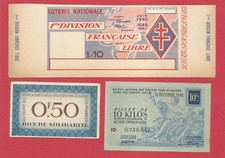 Lot WW II : Billet matière