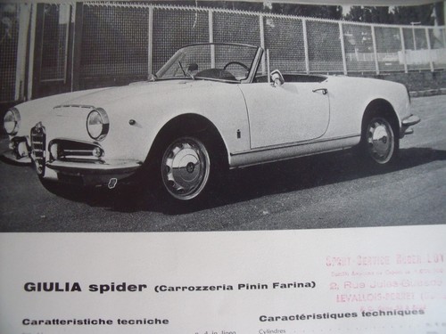 Alfa romeo giulia spider pinin - romeo,