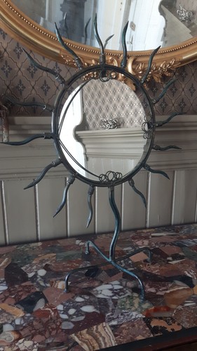 Miroir table couleur bronze - miroir,