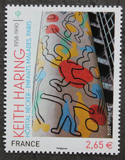 Timbre - FRANCE - Tableau Keith HARING - Neuf ** - YT4901 - 2014
