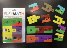 Jeu Educatif Playmath Table de multiplication Calcul / logique  couleur Neuf 