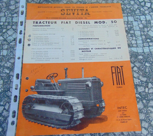 Prospectus brochure tracteur - prospectus,