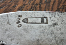 ancien et rare couteau pliant  de marque    "OBUS "  de chez DUMAS Alfred Thiers