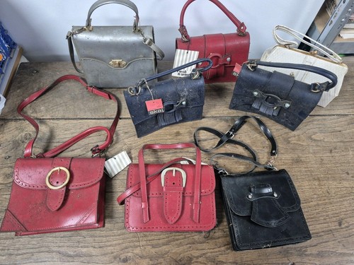 Lot ancien vintage sac a - d'ancien,