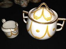 ROVINA-EPINAL Crémier/ sucrier  en Porcelaine  JS Jean Schmitt  guirlande