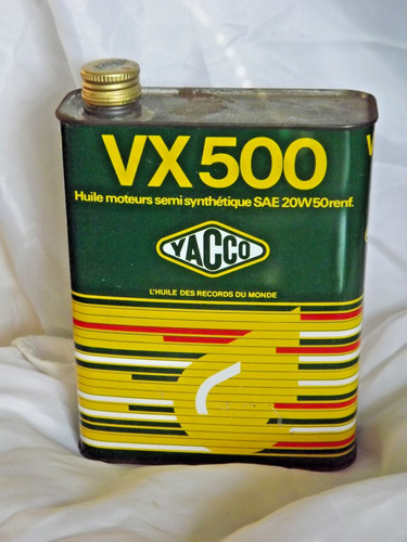 Ancien bidon huile yacco - yacco, vx