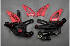 Platines Commandes Reculées Racing AVDB Rouges DUCATI PANIGALE 899 H8 2013-2015
