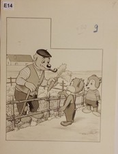 E 14  DESSIN ORIGINAL ARNAL