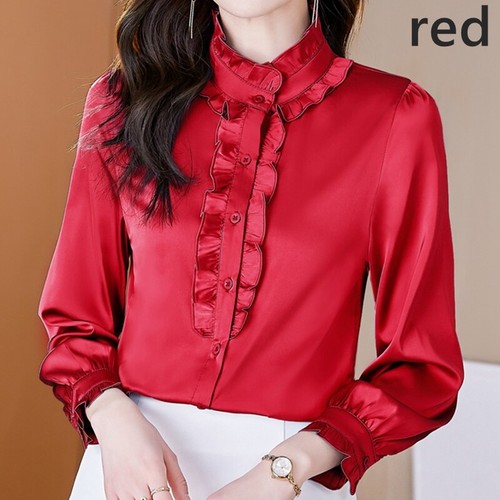 Femme faux soie chemises - soie,