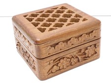 *JOLIE BOITE BOIS COUVERCLE