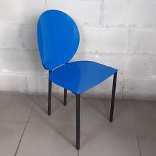 Chaise Métal Cyan Et Noir Design Gioconda Roberto Barbieri Marco De Carli 1980