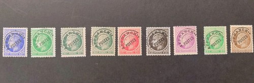 Timbres preobliteres 87 93 - n°, 87/93