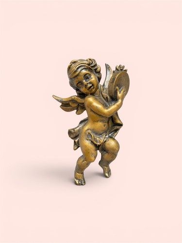 Petit ange chérubin - petit, bronze