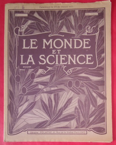 Revue monde la science - le,
