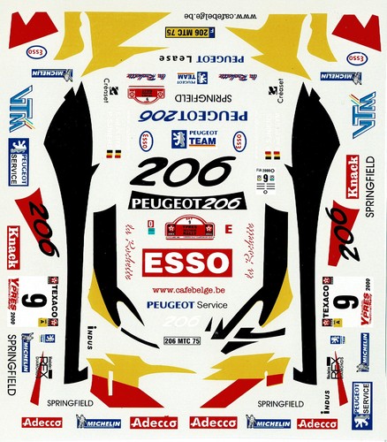 Decal peugeot 206 - ,