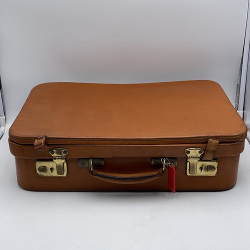 Ancienne valise cuir souple - en,