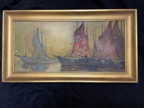 Marine tableau ancien cannes - marine,