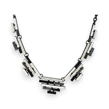 Collier Géométrique Noir et