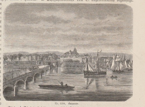 Vue bayonne port - vue, pont