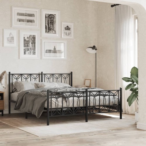 Cadre lit métal avec - de, tête