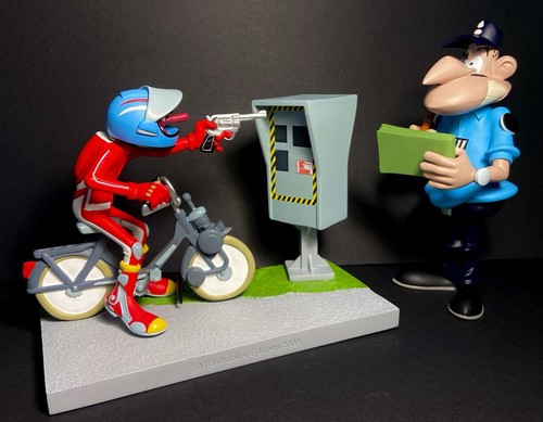 Figurine moto solex joe - figurine, bar