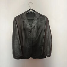 Veste cuir noir femme *** VINTAGE ***38/40