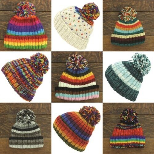 épais laine tricot bonnet - Épais,